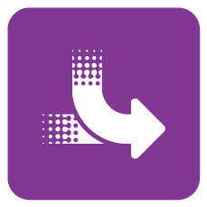 purple dual arrows icon